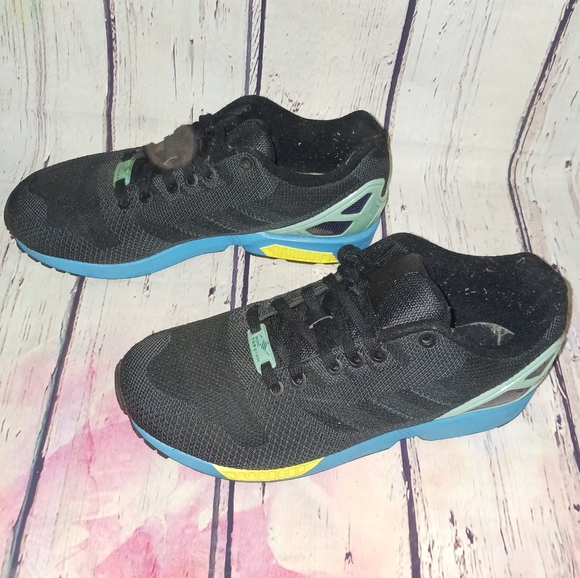 Adidas Zx Flux Weave Mens Style Color Clear Onix/Light Onix/Light Aqua Size 7.5 - Picture 3 of 5